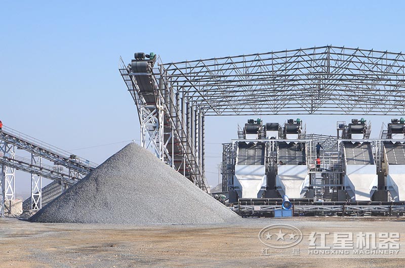 河北客戶現(xiàn)場，成品粒度可控制、粒型好