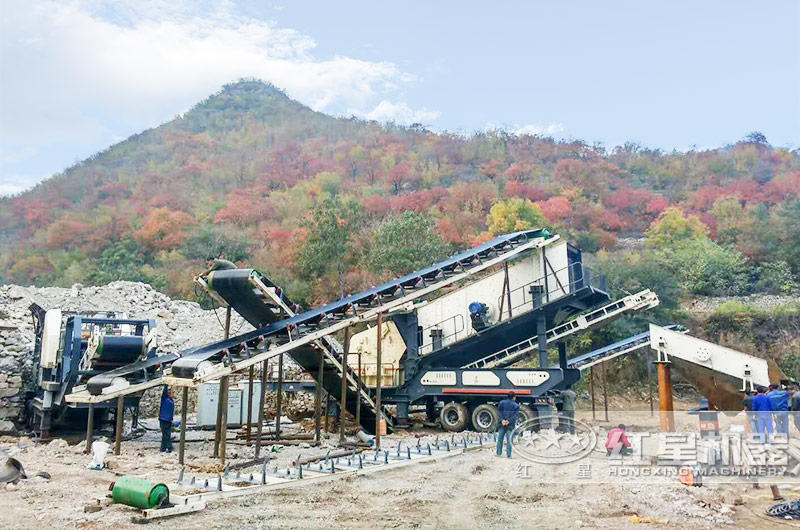 反擊破移動式破碎機：制沙+篩分+傳輸